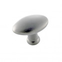  10093-PNCL Oval Cabinet Knob - 1-1/2" High x 1" Wide w/ 1-3/16" Projection