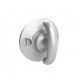 Merit 42151 Warrington Collection Crescent Thumbturn w/ 3/16" Spindle On 1.25" Diameter Backplate