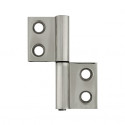  1293-SNA Non-Mortise Hinge - 2" x 7/8" (Pair)