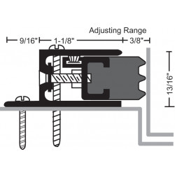 NGP 104N Aluminum Adjustable Neoprene perimeter Seal