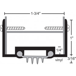 NGP 35V Aluminum Finned Vinyl Door Shoe