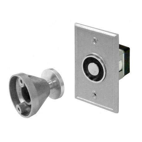 Pamex EMH-R Magnetic Door Holder - Recess Mount, Aluminum