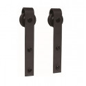  DD11-1178BL Surface mount, Bent Strap Wheel, For Wood Doors
