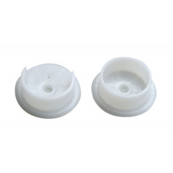 Pamex DD06-40WC White Plastic Pole Socket Set (1-3/8")