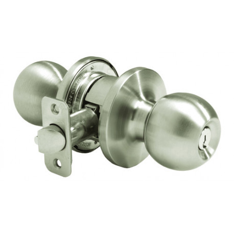Pamex FT3 Series Sierra Commercial Cylindrical Lock, Polished Brass