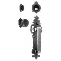 Acorn WUEBI RH Small Handle w/ Warwick Backplate & Knob Mortise Lock Set