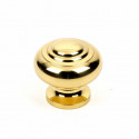  11705-3 Classique Solid Brass Knob, 1 1/4" Diameter, Finish - Polished Brass
