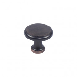 Century 05027-OBH Builder Choice Knob, Oil Rubbed Bronze With Highlights, 1 3/16" Diameter