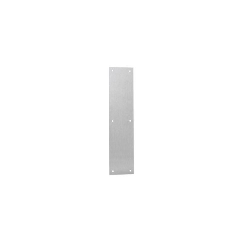 Burns Manufacturing 50 Series Push Plate, .050 Thick x 4 Bevel Edge