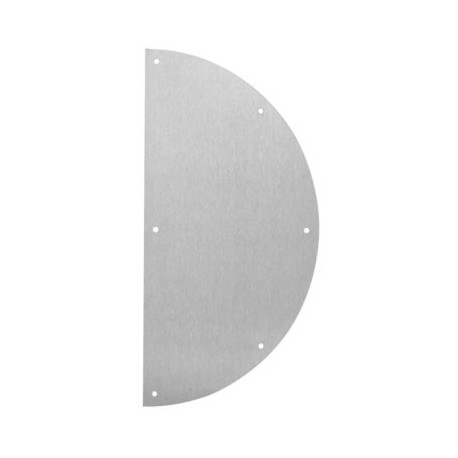 Burns Manufacturing 59 Half Moon Shaped Decorative Wrought Push Plate, .050 Thick