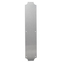 Burns Manufacturing 64 Shaped Decorative Wrought Push Plate, .050 Thick