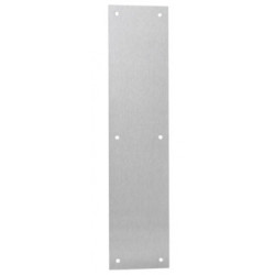 Burns Manufacturing 80 Series Push Plate, .125 Thick x Round Bevel Top & Bottom