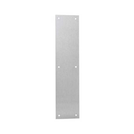 Burns Manufacturing 80 Series Push Plate, .125 Thick x Round Bevel Top & Bottom