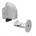 Burns Manufacturing 538 Automatic Wall Type Holder & Stop, Satin Chrome Plated