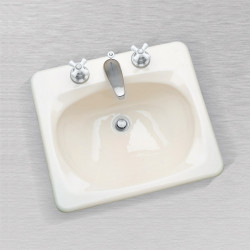 Ceco 586 Rectangular Lavatory Sink 21"x19", Self Rimming