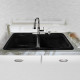 Ceco 743 Self Rimming Kitchen Sink 43"x22"x10", Double Bowl