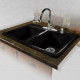 Ceco 747 Self Rimming Kitchen Sink 33"x22"x9", Double Bowl
