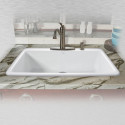  753-22 Self Rimming Kitchen Sink, 33"x22"x9", Single Bowl
