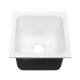 Ceco 728-UM Vegetable / Entertainment Undermount Bar Sink, 16"x17.5"x9", Single Bowl