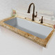 Ceco 741-UM Single Bowl Undermount Kitchen Sink, 43"x19.5"x10"