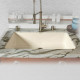 Ceco 754-UM Single Bowl Undermount Kitchen Sink, 33"x19.5"x9"