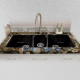 Ceco 798-UM Triple Bowl Undermount Kitchen Sink, 42"x19"x8"
