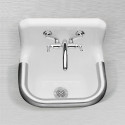 Ceco 865 Enameled Cast Iron Wall Hung Service Sink, 22" x 18", White