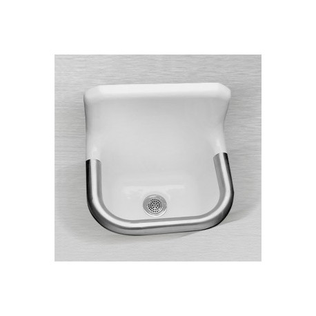 Ceco 867 Enameled Cast Iron Wall Hung Service Sink 22" x 18", White