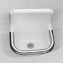 Ceco 867 Enameled Cast Iron Wall Hung Service Sink, 22" x 18", White