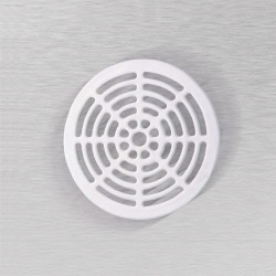 Ceco 1000 Floor Sink Full Round Top Grate, White