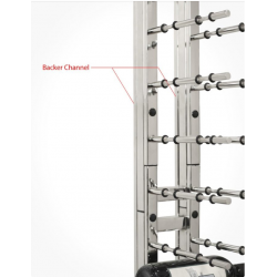 Ultra Wine Racks FTC-BC, Floor to Ceiling Backer Channel (HZ Rails Only)