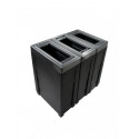 Busch Systems 10126 Evolve Triple Cube Slim, Full Black