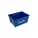 Busch Systems 101423 Deskside Recycler (12 Pack) - Single - Mobius Loop-We Recycle - Blue