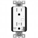 Topgreener ZW15RM-PLUS, In-Wall Smart Z-Wave Outlet with Energy Monitoring - White