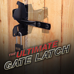 Perfect Products The Ultimate Gate Latch, Carbon Steel with Two Locks