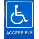 Trimco 751 8" Square - Handicap Restroom Signage, Braille