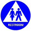 Trimco 752 12" Circle – Unisex Restroom Signage