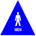Trimco 753 12" Triangle – Men Restroom Signage