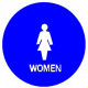 Trimco 754 12" Circle – Women Signage