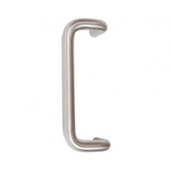 Trimco 1191E-3-4.BPVC 1" Diameter 90 Degree Offset Pull w/ Cool Touch Coating - 10" CTC, 1-3/4" door