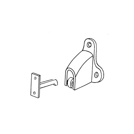 Trimco 1254 Wall Stop & Holder, 2-1/8" projection, Combo Pack