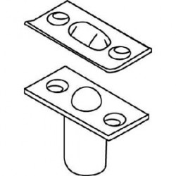 Trimco 1555 Closet Ball Catch with Strike 1-1/16"x2-1/8"