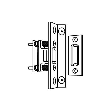 Trimco 1559BL Heavy Duty Roller Latch with Angle Stop and modified "A" Strike