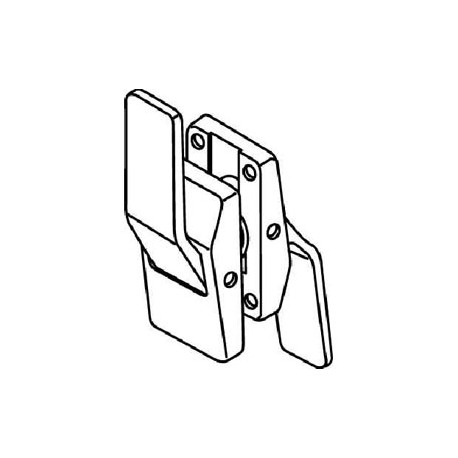 Trimco 1580A Push/Pull Latch, Tubular, Passage, Push Lever Up – Pull Lever Down