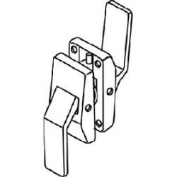 Trimco 1581A Push/Pull Latch, Tubular, Passage, Push Lever Up – Pull Lever Down