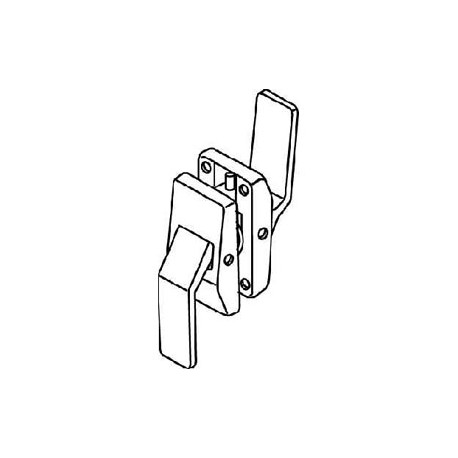 Trimco 1581A Push/Pull Latch, Tubular, Passage, Push Lever Up – Pull Lever Down