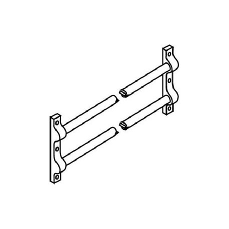 Trimco 1640 Series 5/8" Diameter Push Bar Set