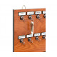 KeyStand 55-MCN with 55 Bolted Metal Hook, Customize Name Plates and 1-55 Printed & Blank Sticker