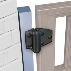 D&D TCA2S3BT TruClose Regular for Metal to Wood Gates, Color-Black