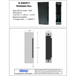 Keedex K-BXES17 Strike Box Large ANSI